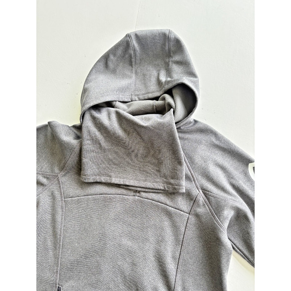 Womens Magellan Outdoors Pro Angler Gaiter Hoodie Gray XS Boyfriend Fit - Picture 6 of 8